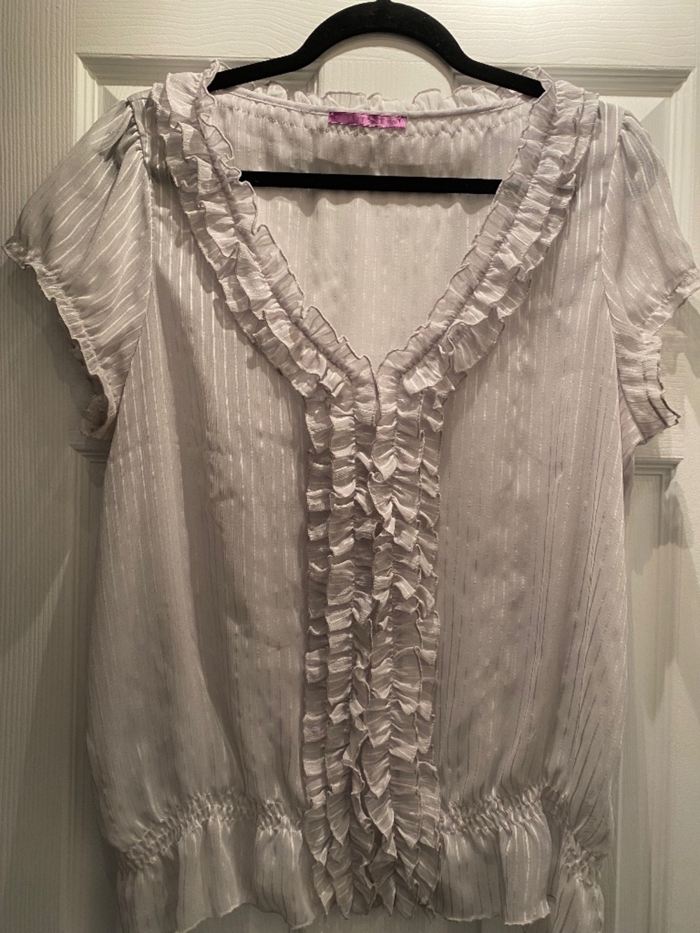 Sheer Sleeveless Blouse